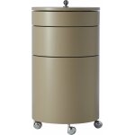 Table d'appoint sur roues en bois moul� champignon barboy - verpan