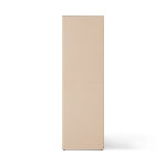 Table d'appoint en verre miroir beige 31 x 31 x 100 cm - hkliving