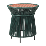 Table d'appoint verte et marron caribe - ames