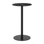 Table de bar ronde en marbre noir 60 cm gubi 1. 0 - gubi