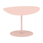 Table basse en acier mat baby pink 39 cm galet 02 - mati�re grise