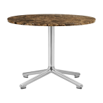 Table basse en aluminium et en marbre caf� 60 cm lunar marble - normann copenhagen