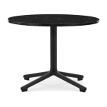 Table basse en aluminium noir et en marbre 60 cm lunar marble - normann copenhagen