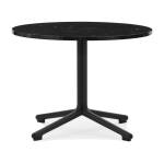 Table basse en aluminium noir et en marbre 60 cm lunar marble - normann copenhagen