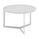 Table basse blanche round 2 - meme design