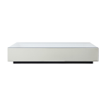 Table basse avec bloc miroir clair 80x120cm - hkliving