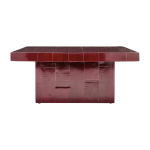 Table basse en bois de manguier rouge brillant 100x44cm hdbrick - house doctor