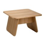 Table basse carr�e en bois de ch�ne huil� 60x60x38cm momoko - emko