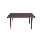 Table basse carr�e en bois massif fonc� 70x70x33cm elroy - dutchbone