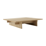 Table basse carr�e en ch�ne 110x110x25cm ita os4 - &tradition