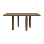 Table basse carr�e en ch�ne fum� clair 80 x 80 cm oku - norr11
