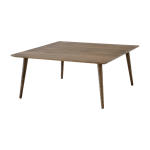 Table basse carr�e en ch�ne massif huil� fum� 90 x 90 x 40 cm in between sk24 - &tradition