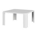 Table basse carr�e en mdf et acier gris brume 80cm fli - noo. ma
