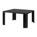 Table basse carr�e en mdf et acier noir volcan 80cm fli - noo. ma