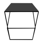 Table basse carr�e en m�tal noir zak - custom form
