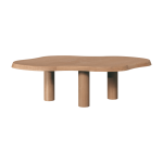 Table basse en ch�ne naturel 130 x 70 cm - gabrielle paris