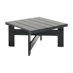 Table basse d'ext�rieur en pin laqu� � l'eau noir 75, 5 cm crate - hay