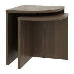 Table basse gigogne en bois carob brown 43x47cm combine - karup design