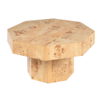 Table basse hexagonale en placage de loupe mappa 76x42cm baka - versmissen