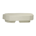 Table basse ivoire en b�ton et fibre de verre staffa - ferm living
