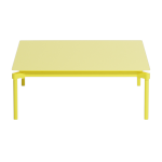 Table basse de jardin carr�e jaune 70x70cm fromme - petite friture