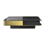 Table basse en laiton lounge - red edition