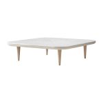 Table basse en marbre blanc fly sc11 - &tradition