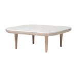 Table basse en marbre blanc fly sc4 - &tradition