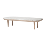 Table basse en marbre blanc fly sc5 - &tradition