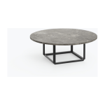 Table basse en marbre gris florence 90 cm - new works