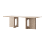 Table basse en marbre kunis beige androgyne - audo