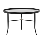 Table basse noire en verre et acier lug noir - normann copenhagen