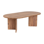 Table basse ovale en bois 119x69x40cm sable - home design