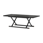 Table basse pliable en ch�ne teint noir 130 x 46 cm j�ger - audo
