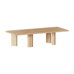 Table basse rectangle en bois de ch�ne naturel galta forte rectangle - kann design