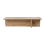 Table basse rectangulaire en bois clair 120x45x35cm harbor - home design