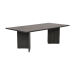 Table basse rectangulaire en bois noir lumi�re 119x69x40cm sabin - home design
