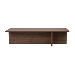 Table basse rectangulaire en bois de noyer 120x45x35cm harbor - home design