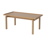 Table basse rectangulaire en ch�ne huil� 96x49cm elton - bolia