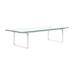 Table basse rectangulaire en verre 170x70x42cm ch108 - carl hansen & s�n