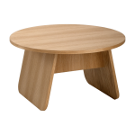 Table basse ronde en bois de ch�ne huil� 71x38cm momoko - emko