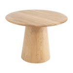 Table basse ronde en ch�ne massif 55x40cm mushroom - gazzda