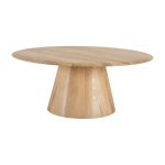 Table basse ronde en ch�ne massif 80x33cm mushroom - gazzda