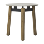 Table basse ronde d'ext�rieur en teck et c�ramique 45cm lento - vincent sheppard