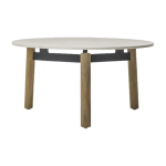 Table basse ronde d'ext�rieur en teck et c�ramique 68cm lento - vincent sheppard