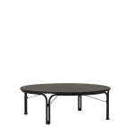 Tables basse ronde de jardin en acier noir chaud 115x37cm thorvald sc109 - &tradition