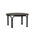 Tables basse ronde de jardin en acier noir chaud 70x37cm thorvald sc108 - &tradition