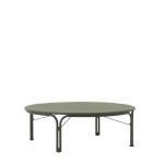 Tables basse ronde de jardin en acier vert bronze 115x37cm thorvald sc109 - &tradition