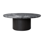 Table basse ronde en marbre gris diam�tre 120 cm moon - gubi