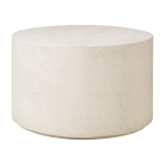 Table basse ronde organique 60 x 37 cm off - white en microciment elements - ethnicraft accessories